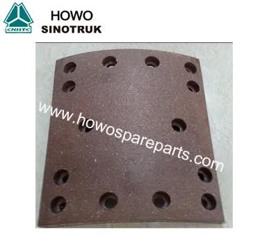 Zadná brzdová obloženie WG9231342068 Na dielce HOWO Dump Truck